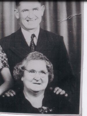 Harold Morgan with his mother Gertrude