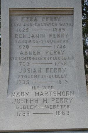 Ezra Perry Family Cenotaph