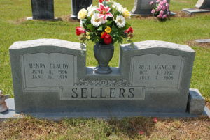 Henry Claudy & Ruth Sellers - Headstone