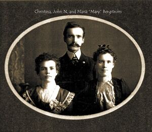 Christina, Johann and Mary Bergstrom