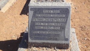 Petrus Jacob Pelser grave