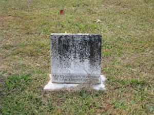 Grave Marker of Martha Mary Smith Barrow