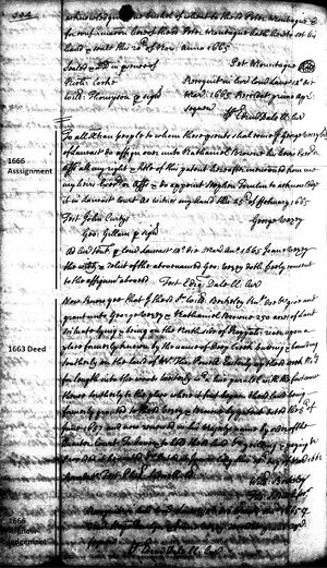 1663 Deed & 1666 Assignment