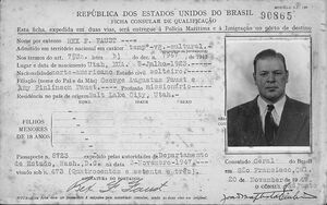 Immigration Card Brazil