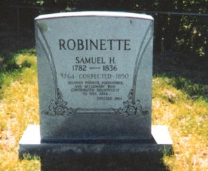 Samuel Robinette's Stone