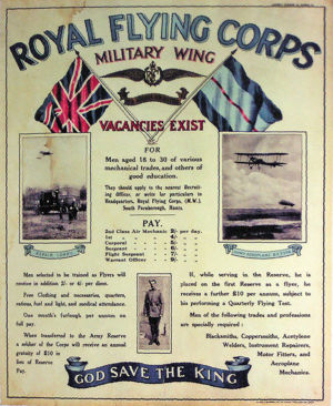 Royal Flying Corps recruitment poster