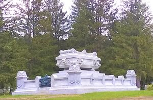 Grave of Samuel Tilden, New Lebanon, New York. Designed by Ernest Flagg