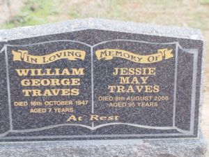 William George Traves & Jessie May Traves_headstone