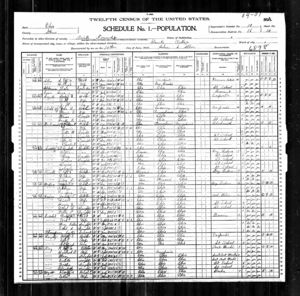 Dortha Frances King McCloud 1900 Census