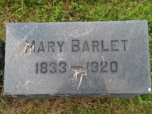 Mary Dauber Barlet gravestone