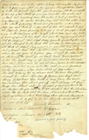 Samuel Hudson letter 1838 p.3