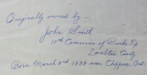 cover page of John Smith's family bible