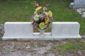 Henry A. & Dora L. Lewis - Headstone