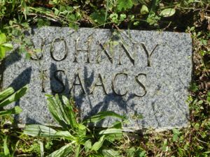 Johnny Isaacs tombstone
