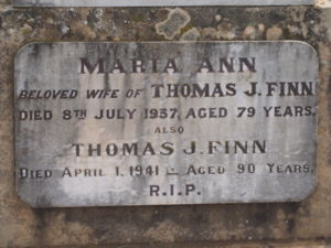 Thomas and Maria Finn (nee Coady)