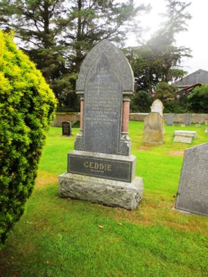 Memorial stone for George Geddie, His wife Elsie ann Watt and their daughter Janet