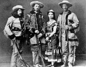 Ned Buntline, Buffalo Bill Cody, Giuseppina and Texas Jack