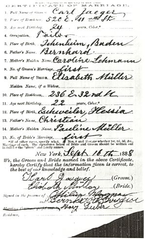 Marriage Certificate Page 2
