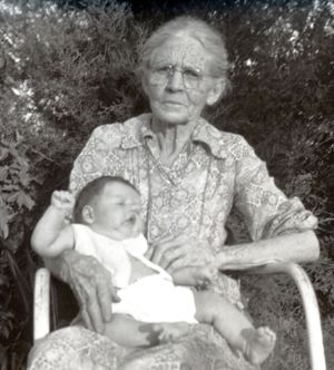 Maw Kate with grandbaby.