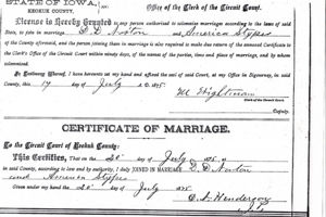 Marriage Book entry.
