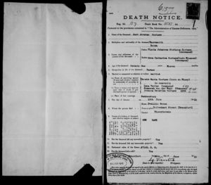 Gert Abraham Coetzee Death notice page 1