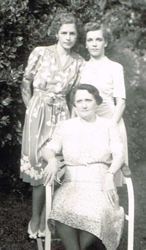 Audrey and Elizabeth with their mother Marie Image 2