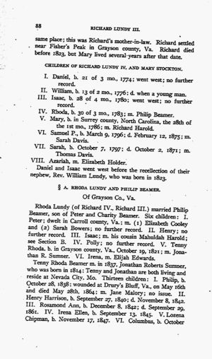 The Lundy family and their decendants of whatsoever surname : with a biographical sketch of Benjamin Lundy