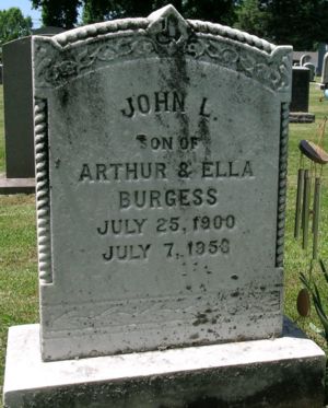 John Leslie Burgess Grave