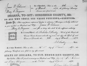 1870 Marriage Record