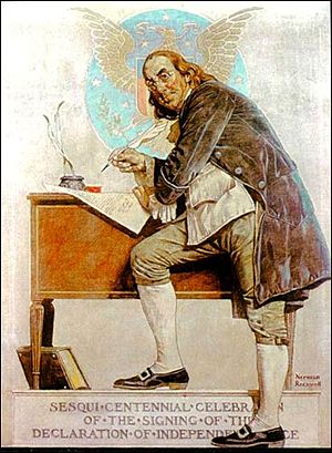 Benjamin Franklin by Norman Rockwell