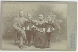 George Henry Dutton with his family.