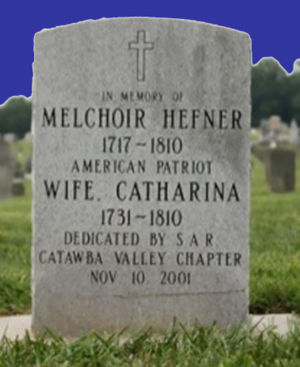 Melchior Hefner Memorial Stone