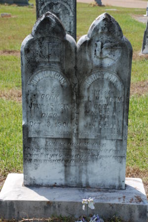 Henry Lee & Nancy Mangum - Headstone