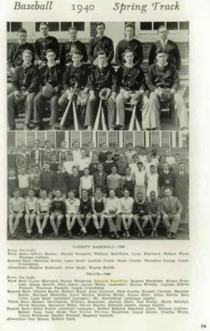 Edward Beardsley  - 1940 Troy High School Track Team