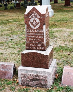 George Gustavus Green headstone