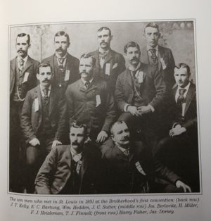 The ten men who met in St. Louis in 1891 at the Brotherhood's first convention