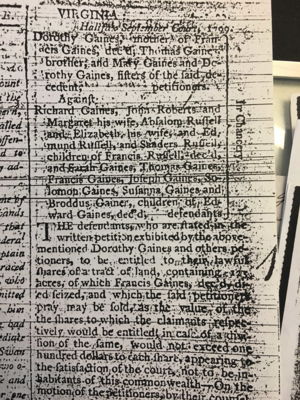 The Virginia Gazette and General Advertiser on October 4, 1799