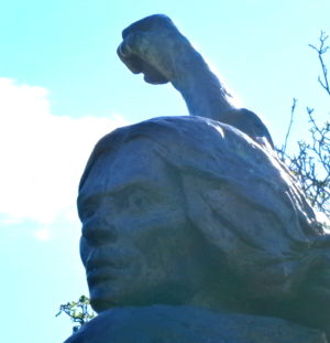 Jackie Crookston's statue