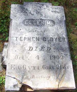 Ellen Wing Headstone