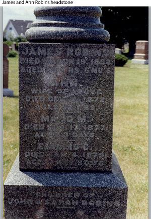 James Robins Headstone