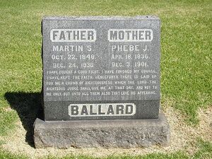 Martin S. Ballard Family Headstone