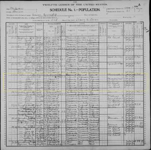 James & Sarah Walton 1900 Census