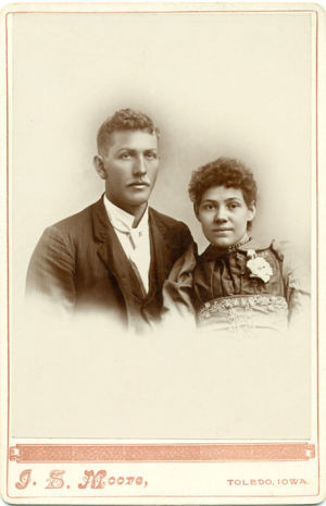 John and Anna Burgess, wedding photo