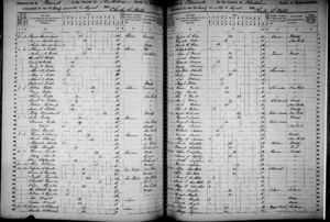 Landon Family 1855 Massachusetts Census