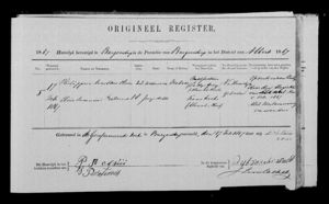 Marriage record Philippus Arnoldus Olivier and Elsie Susanna Pretorius : 1867-02-17