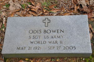Odis Bowen - Military Marker