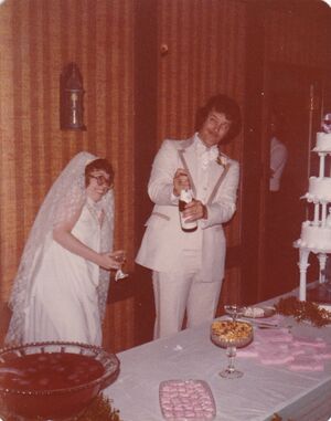 Bernie and Cindy at their wedding