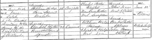 1872 Marriage of William RETTIE and Elizabeth WATSON in Crimond, ScotlandsPeople (SR Marriages 184/00 0002)