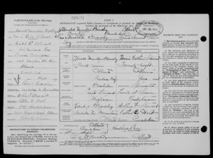 Bradley - Stewart Marriage Certificate