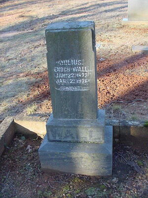 Grave of Julius Enoch Wall